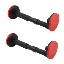 1 Pair Adjustable Telescopic Support Rods (18-44cm) - Heavy-Duty Nylon Brackets for Bathroom Cabinet, Basin