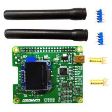 V1.3 for MMDVM_HS_Dual_Hat Duplex RX TX UHF VHF Hotspot Board + Antenna + OLED P25 DMR YSF NXDN for Raspberry Pi