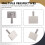 Paint Edger Trimmer with 2 Pads for Walls & Corners,Adjustable Angle Design,Sponge Paint Pad Applicator Gray 7