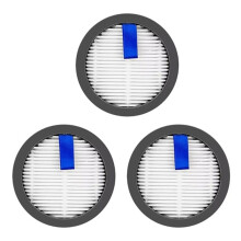 Filtros Lavables Compatibles con la Aspiradora Vertical para REMEZ RMVC-503 RMVC-504 Series. Filtro de Repuesto (3 Unidades)