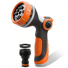 Garden Hose Nozzle Thumb Control with 10 Patterns Water Hose Sprayer for Plants & Lawn Watering,Car&Pet Washing