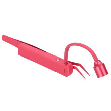 Wimpernpinzettenlampe, 1 W LED, Tragbar, Biegsamer Schlauch mit 180-Drehverstellung für Wimpernverlängerungen, Roter US-Stecker