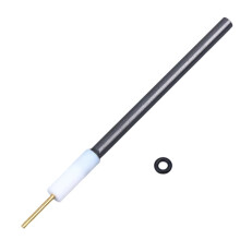 Électrode de Recherche de 6 mm, Tige de Carbone Haute Pureté pour Électrolyse, Anode D'Électrolyse Φ6 X 90 mm [Bouchon Droit]