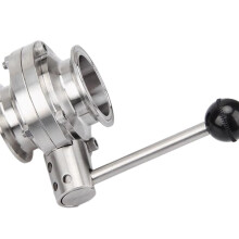 304 Stainless Steel Quick Clamp Butterfly Valve - Food Grade Sanitary Hygienic Manual Fast Connect for Brewing & Dairy