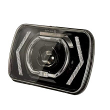 Phares Avant Carrés à LED de 7 Pouces pour , Bicolores