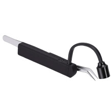 Lampa do Pęsety do Rzęs, 1 w LED, Przenośna, Giętka Konstrukcja Węża z Regulacją Obrotu O 180, do Przedłużania Rzęs, Czarna, Wtyczka EU
