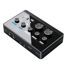 USB Sound Card Stereo 6.35mm Plug and  Noise-Canceling  Professional Multi-Functional for Live Streaming