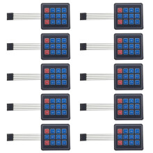 12 Key Button 3x4 Membrane Keypad 3x4 Matrix Array Keyboard for Car DIY Kit