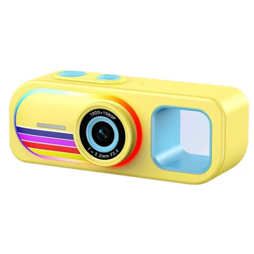 Thumb Camera Keychain (Scrolling Effect + Multi-Mode Filter Effects + 1080P + OTG) Take Photos Videos Portable Yellow