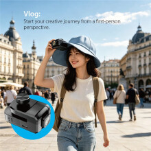 2.7K HD Action Camera Outdoor Cycling Dash Cam Headset Camera First-Person View Personal Recording