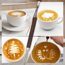 Stoommondstuk met Één Gat voor Gaggia Classic Pro & Evo E24, Vervangend Stoommondstuk met Bonus Latte Art Gereedschapsset