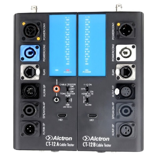 Alctron CT-12 Intelligent Cable Tester with Multi Functional Compatibility and Separated Dual Machine Detection Design