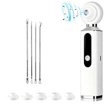Visual Pore Vacuum Blackhead Remover for Face Black Sucker with 4 Auxiliary Accessories & 5 Suction Nozzles
