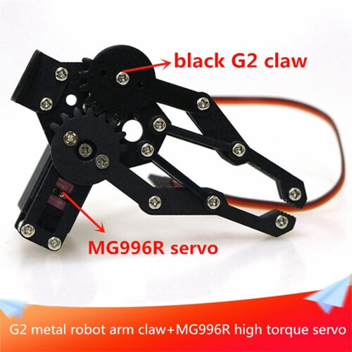 Premium Metal Robot Mechanical Claw Gripper with High Torque Servo for  Raspberry Pi Microbit DIY AI ROS 2