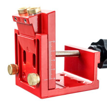 Kit di Guida Regolabile per Fori A Tasca In Lega di Alluminio per La Lavorazione del Legno, per Forature Angolate Precise.
