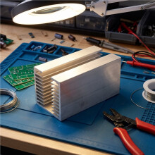 1 Dissipador de Calor de Liga de Alumínio de Alta Potência para Triodo com Encaixe em U, 50 mm, para CPU
