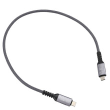 Typ-C Hane Till Hane Förlängningskabel USB-C Hane Till Hane Förlängningskabel 240W 20Gbps Dataöverföring för Bärbar Telefon 0,5M