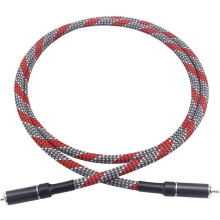Kabel Koncentryczny Cyfrowy HiFi Audio Carbon z Wtyczką RCA, Wzmacniaczem i Dekoderem, Kable do Subwoofera