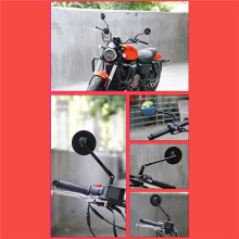 1 Paire de Rétroviseurs Bleus Universels 10 mm pour Moto, Scooter Rétro, Rétroviseurs Latéraux, Rétroviseurs Réflecteurs de Modification