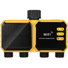 4-Strefowy Sterownik Nawadniania Słonecznego WIFI, Automatyczny System Nawadniania, Zewnętrzny Zegar Nawadniający