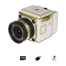 32G Retro Przenośny Aparat Cyfrowy CCD 16X z Zoomem Cyfrowym 4K 64MP HD z Podwójną Lustrzanką dla Początkujących Fotografów C