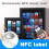 100 PCS Round NFC Tags Stickers - NTAG213 Chip, Blank, Adhesive Labels, RFID Tags, Rewritable, 137 Bytes Memory 4