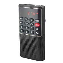 Portable Pocket FM Radio Handheld MP3 Walkman Radios with Recorder Rechargeable Battery for Walkman Go Hiking