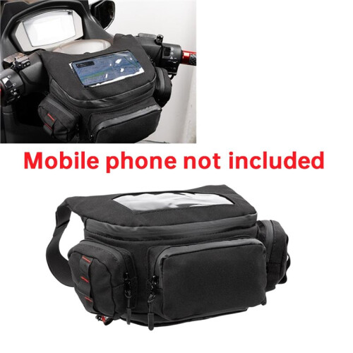Motorcycle Front Mounted Bag Expandable Travel Bag Touchscreen Navigation Bag Multifunctional Storage Bag 1