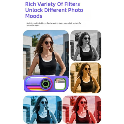 Pocket Thumb Camera 1080P High-Definition Photo and Video Camera for Students Travel Keychain Camera E 2
