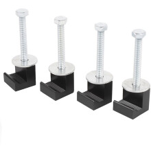 1set Pickup Truck Toolbox Mounting Clamp (J-Hook Style),Pick- Toolbox Mounting Clamp Black