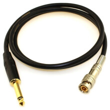 HIFI 6.35mm to BNC Audio Cable 6.5mm 6.35 to BNC Q9 99.99% 4N OFC Connector Mono Guitar Speaker Connection Cord