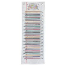 32-Pocket Pencil Organizer Holder - Wall Mountable Classroom Chart for Efficient Desk & Supply Management