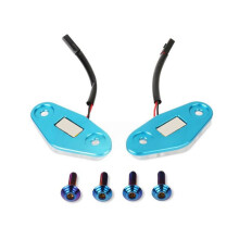 For 675SR 675SRR 675SR-R 24-26 Motorcycle Rear-View Mirror Base Decorative LED Light Cover Accessories