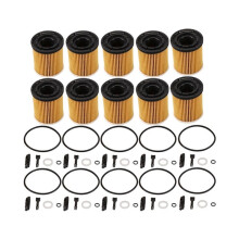 10 Stuks Oliefilterset met Afdichtingen voor K3 Rio 1.6L en voor 1.5L 26350-2M000 263502M000 26350 2M000