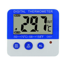 Digitale Koelkasttemperatuurmeter met LCD-Scherm, Waterdichte Externe Sensor, Hoge/LaGe Waarschuwing