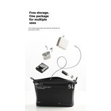 AP01 Wasserdichte Tasche mit Großem Fassungsvermögen für Kamera, Blitzgerät, Monitor, DSLR, Outdoor-Reisen, Aufbewahrung 13L
