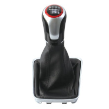 6 Speed Gear Shift Knob with Boot Cover 5JB711456 6JC711113P for Rapid Toledo 2012-2018 Accessories