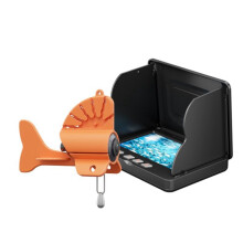 Underwater Fishing Camera, 4.3" HD Screen, Portable Waterproof Fish Finder with IR Night Vision 65ft Cable EU Plug