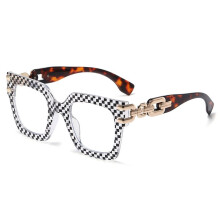 Light Blocking Glasses for Women - Oversized Square Computer Eyewear with Anti Eye Strain B
