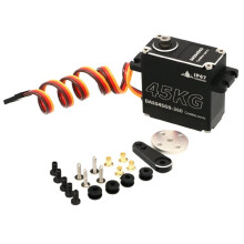 DA5545GS 45KG Servo 180/270/360 Degree Digital Metal Gear Coreless Servo IP67 Waterproof for 1:8/1:10/1:12 RC Car 360