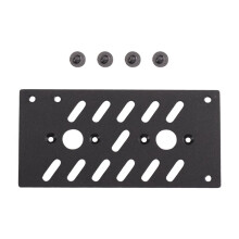 FLEX Small 1U Power Supply Mounting Plate -ATX Chassis Backplane Pure Aluminum Computer Case Accessory