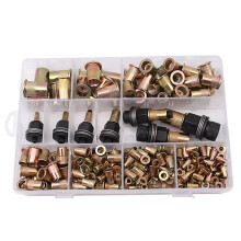 304pcs Rivet Nut and Manual Tool Set, Metric Rivet Nut Assortment (M3-M12), for Furniture, Decor, Automotive, Marine