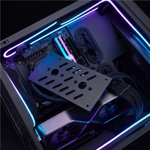 FLEX Small 1U Power Supply Mounting Plate -ATX  Chassis Backplane Pure Aluminum Computer Case Accessory 2