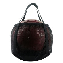 Portable Basketball Net Bag - Breathable Mesh Sports Carrier with Handheld Strap for Easy Transport