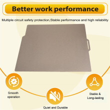 Double-Sided Printing Build Plate 257x257mm for A1/P1/X1/P2S/X2D Spring Steel Sheet PEI Smooth PEO Sheet