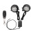 Universal 3 Inch LED Lens Devil'S Eyes Dynamic 33Mode Remote Controller 12V Car Headlight Cool Lamp LED Ambient Light A 1