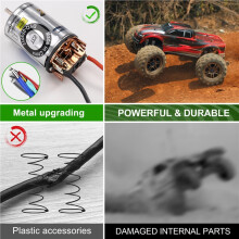 550 23T Waterdichte Geborstelde Motor 320A Hoogspanning ESC T-Stekker Set voor 1/10 RC Crawler SCX10 D90 voor voor Axial voor