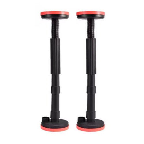 1 Pair Adjustable Telescopic Support Rods (18-44cm) - Heavy-Duty Nylon Brackets for Bathroom Cabinet, Basin