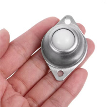 9Pcs Heavy Duty  Bearing Casters Nylon Roller Balls Galvanized Iron Construction Smooth Quiet Furniture Glides