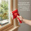 Paint Edger Trimmer with 2 Pads for Walls & Corners,Adjustable Angle Design,Sponge Paint Pad Applicator Red 3